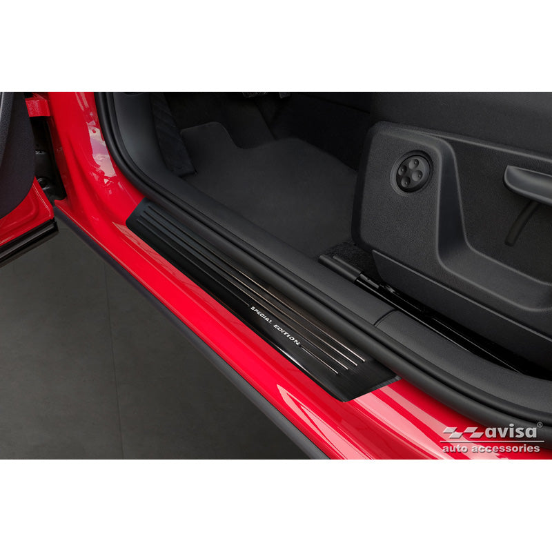 Avisa, Schwarz Edelstahl Einstiegsleisten passend für Audi Q2 Facelift 2020- Special Edition - 4-Teilig