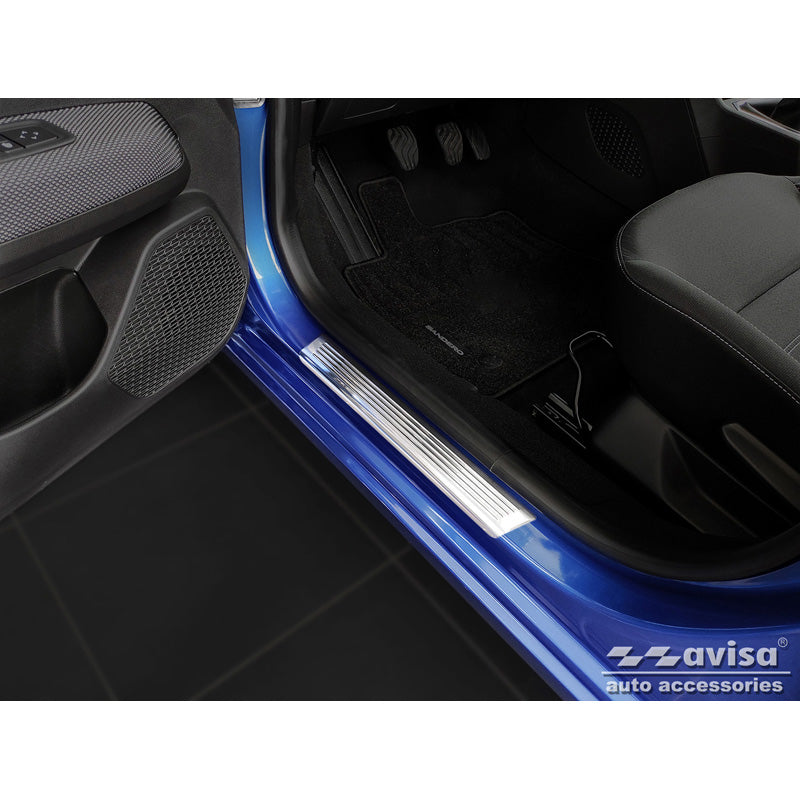 Avisa, Edelstahl Einstiegsleisten passend für Dacia Sandero III 2020- incl. Stepway Lines - 4-teilig, Inox