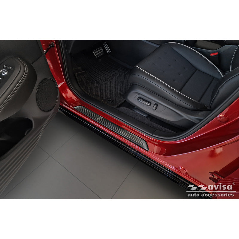 Avisa, Einstiegsleisten, Edelstahl, Schwarz, Passend für Honda ZR-V (RZ4) 2023-, 'Lines' – 4 Teile