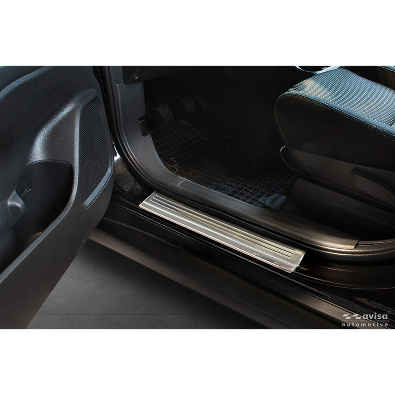Avisa, Einstiegsleisten, Edelstahl, 'Lines', 4 Stk., passt zu Mitsubishi Outlander III (2012-2022) inkl. PHEV & Facelift