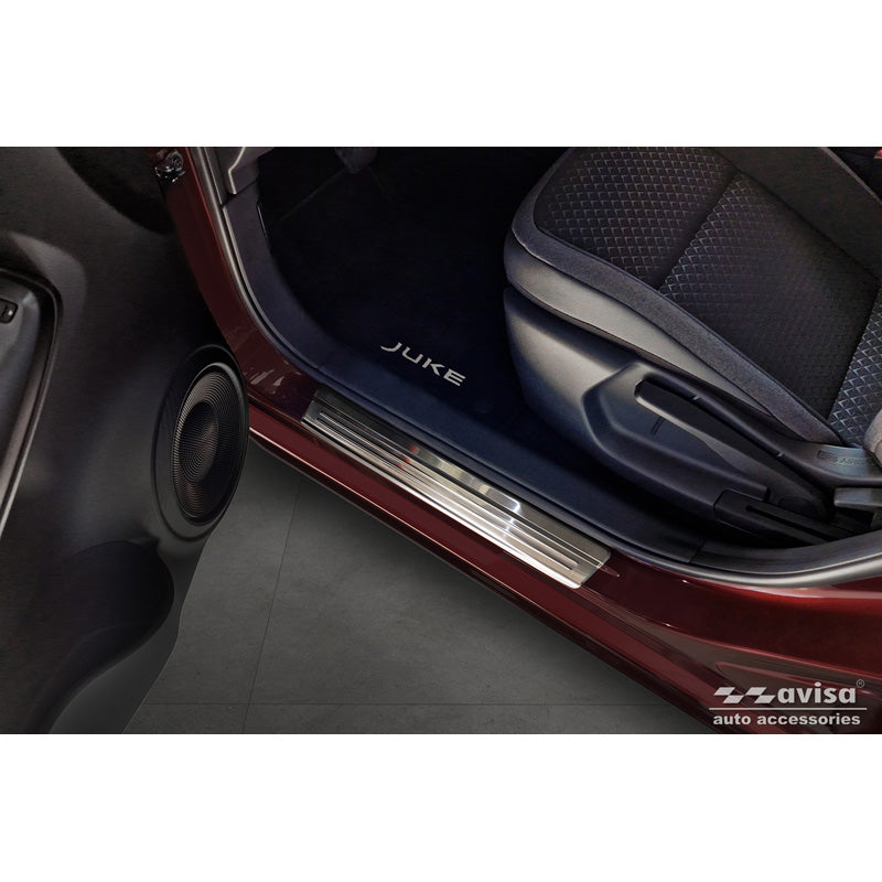 Avisa, Einstiegsleisten, Edelstahl, Passend für Nissan Juke II (F16) 2019-, 'Lines' – 4 Teile