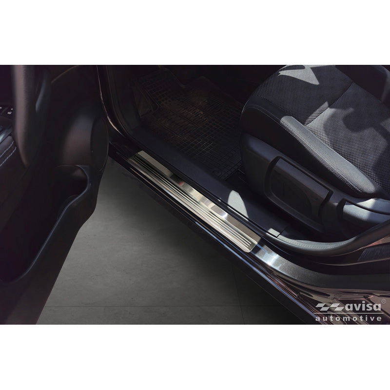 Avisa, Einstiegsleisten, 'Lines', Edelstahl, 4 Stk, passend für Nissan Qashqai II (2013-2020)