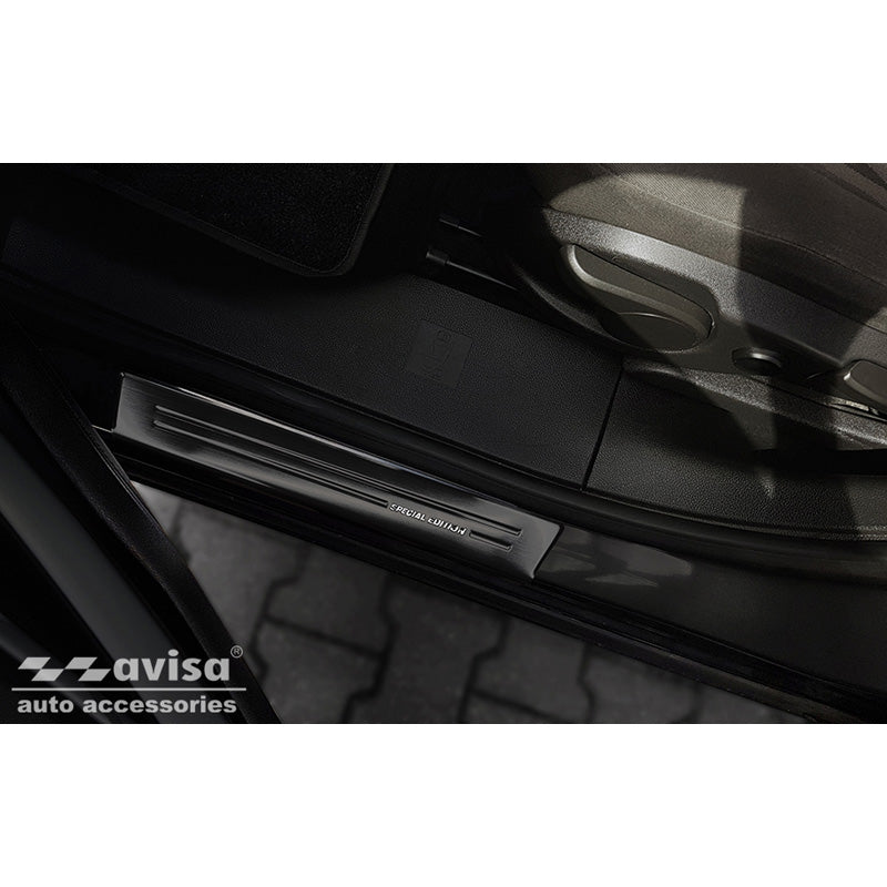 Avisa, Schwarz Edelstahl Einstiegsleisten passend für Opel Zafira 2012-2019 - Special Edition - 4-teilig