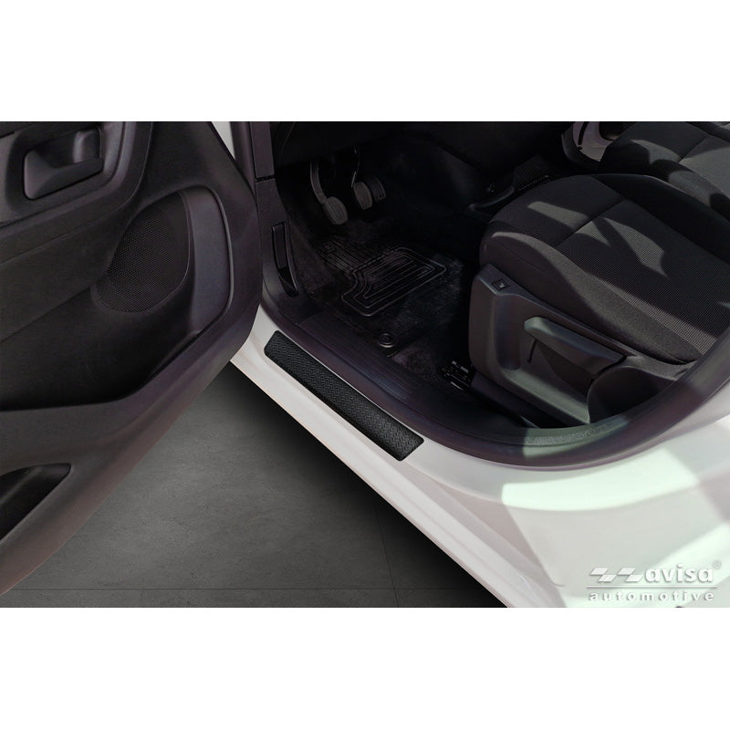 Avisa Aluminium-Einstiegsleisten passend für Toyota Proace Verso II 2016-/Proace City/Proace City Verso 2019- & Opel Combo-E Life & Peugeot Partner III/Rifter & Citroën Berlingo III/Berlingo III Multispace 2018-/Berlingo XL 2022- 'Riffelblech' - 2…