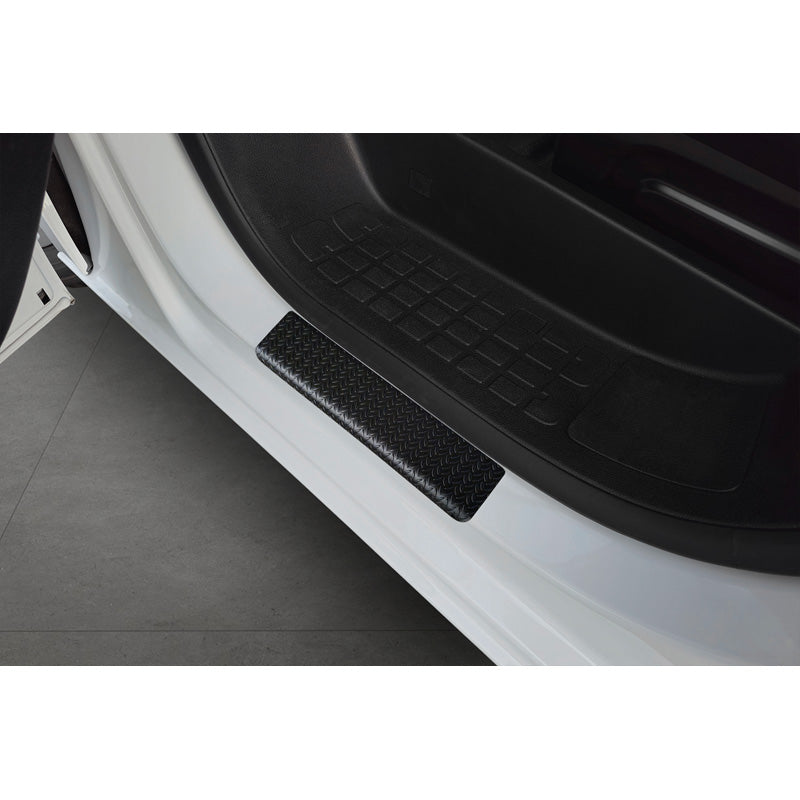 Avisa, Trittbretter, Aluminium, Passend für Toyota Proace Verso II, Citroën Spacetourer/Jumpy 4d 2016-, Peugeot Expert 4d 2016-2021 & FL 2021, Traveller 2016-, Opel Vivaro III/Zafira Life 2019-, 'Riffelblech' – 4 Teile – Schwarz