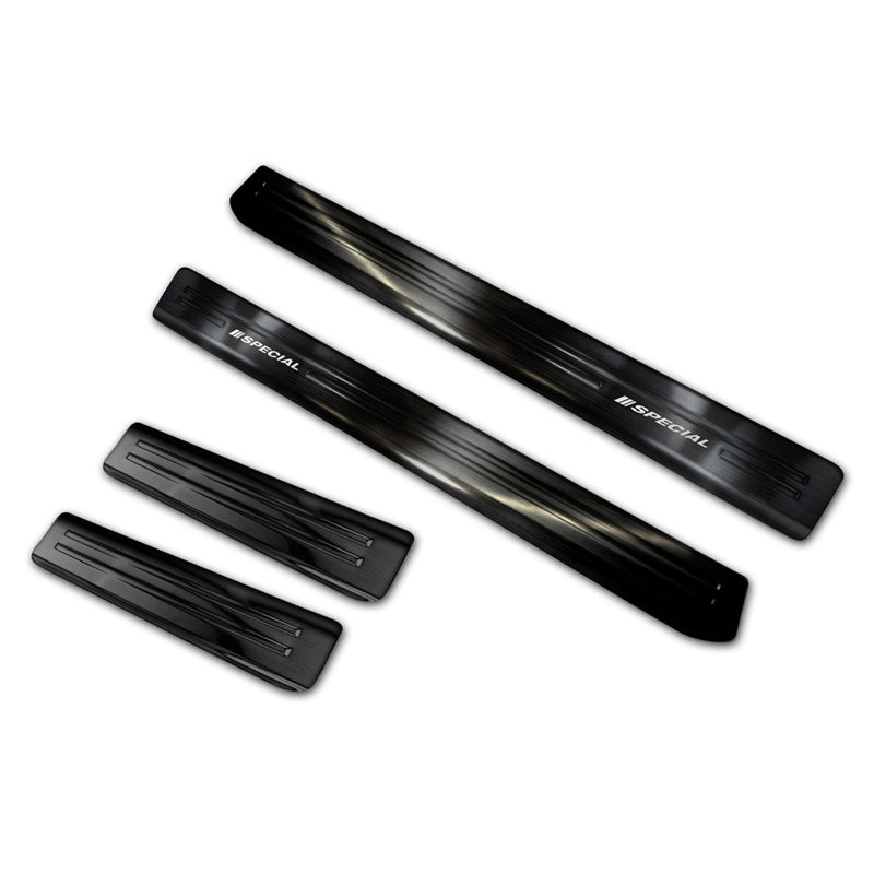 Avisa, Schwarz Edelstahl Einstiegsleisten passend für Skoda Octavia III Sedan/Combi 2013-2020 - Special Edition - 4-Teilig