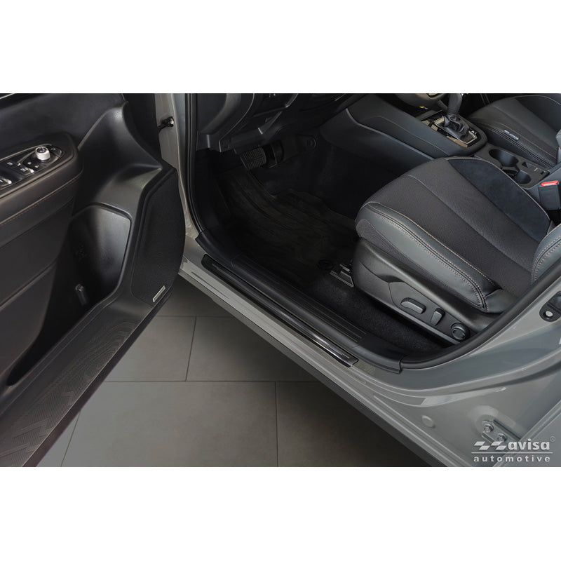 Avisa, Türschwelle, schwarzer Edelstahl, 4 Stk., passend für Subaru Forester (SL) (2024-)