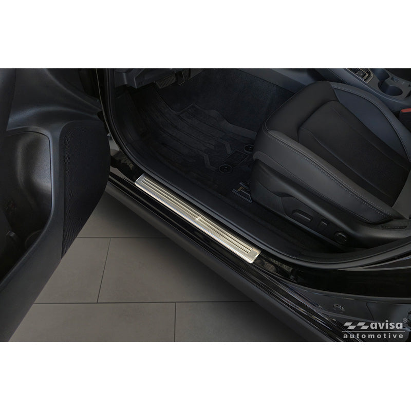 Avisa, Trittstufenverkleidung, Edelstahl 'Lines', 4 Stk., passt zu Subaru Crosstrek III (2023-)