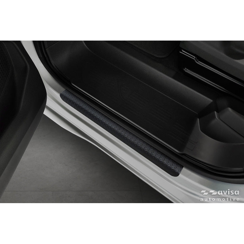Avisa, Einstiegsleisten, Aluminium, Schwarz, Passend für Volkswagen Multivan T7 2021-, 'Geriffelt' – 4 Teile