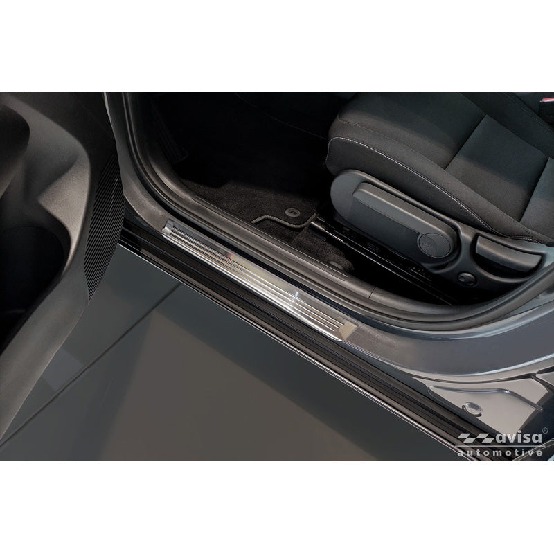 Avisa, Einstiegsleisten, Edelstahl, Passend für Hyundai Kona II / MG 3 / MG ZS II - 4 Teile