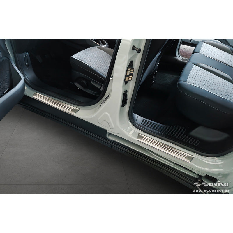 Avisa, Einstiegsleisten aus Edelstahl, Passend für Ford Tourneo Courier II 2023-, 'Lines' – 4 Teile