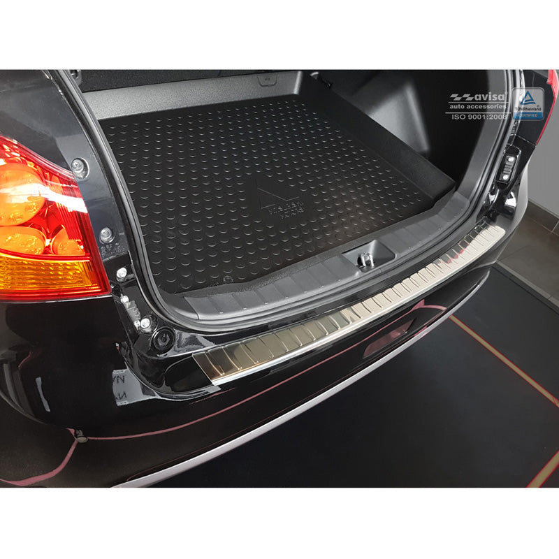 Avisa, Edelstahl Heckstoßstangenschutz passend für Mitsubishi ASX 2010-2017 Ribs, Silber