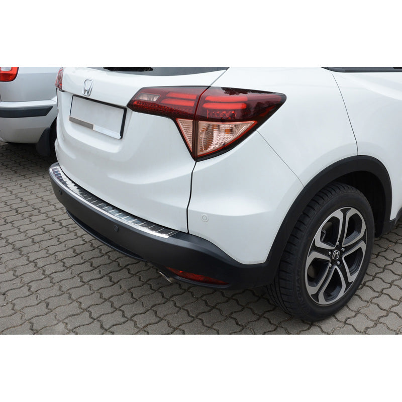 Avisa, Edelstahl Heckstoßstangenschutz passend für Honda HR-V 2015-2018 & FL 2018- Excl. HR-V 2020 Sport Ribs, Silber