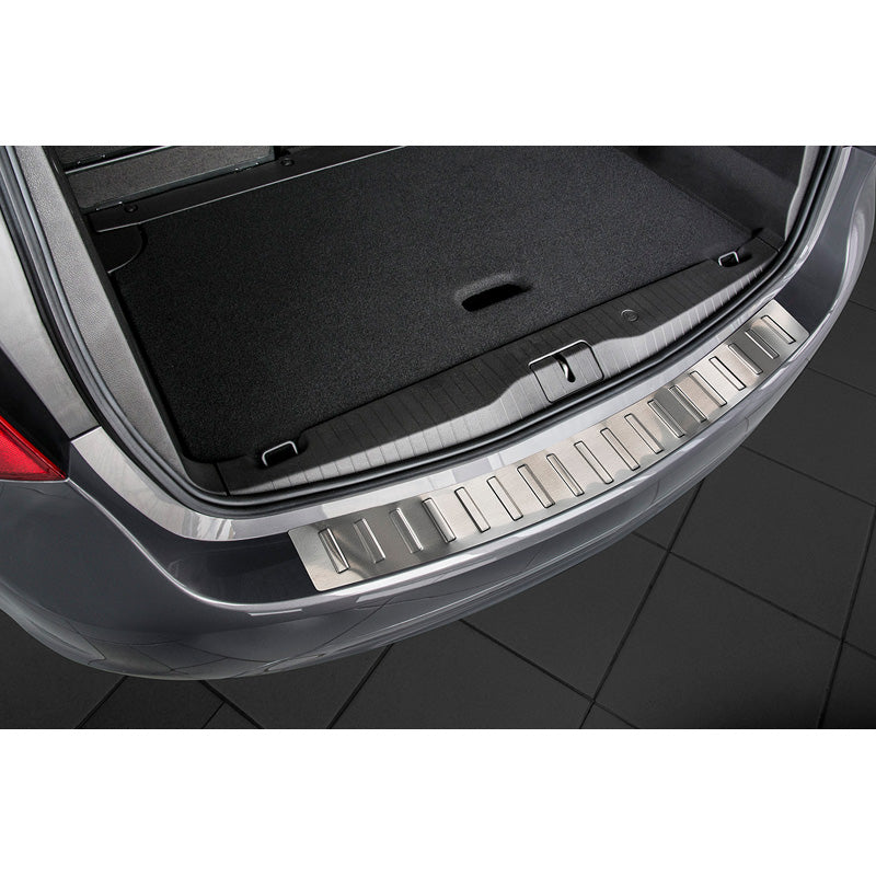 Avisa, Edelstahl Heckstoßstangenschutz passend für Opel Meriva B 2010-2013 & 2013- Ribs, Silber