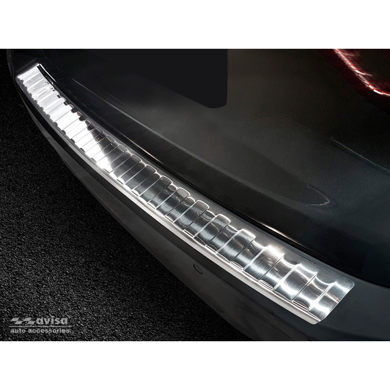 Avisa, Edelstahl Heckstoßstangenschutz passend für BMW 3er G21 Touring M-Paket 2018-2022 exkl. Sportline Ribs, Silber