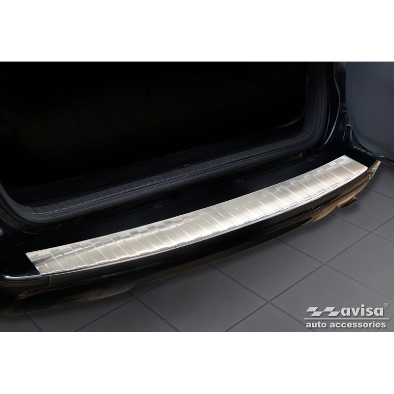 Avisa, Edelstahl Heckstoßstangenschutz passend für Toyota RAV-4 FL 2008-2010 Ribs (nur mit Ersatzrad), Silber