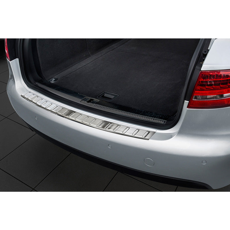 Avisa, Edelstahl Heckstoßstangenschutz passend für Audi A4 B8 Avant 2008-2012 exkl. Allroad Ribs, Silber
