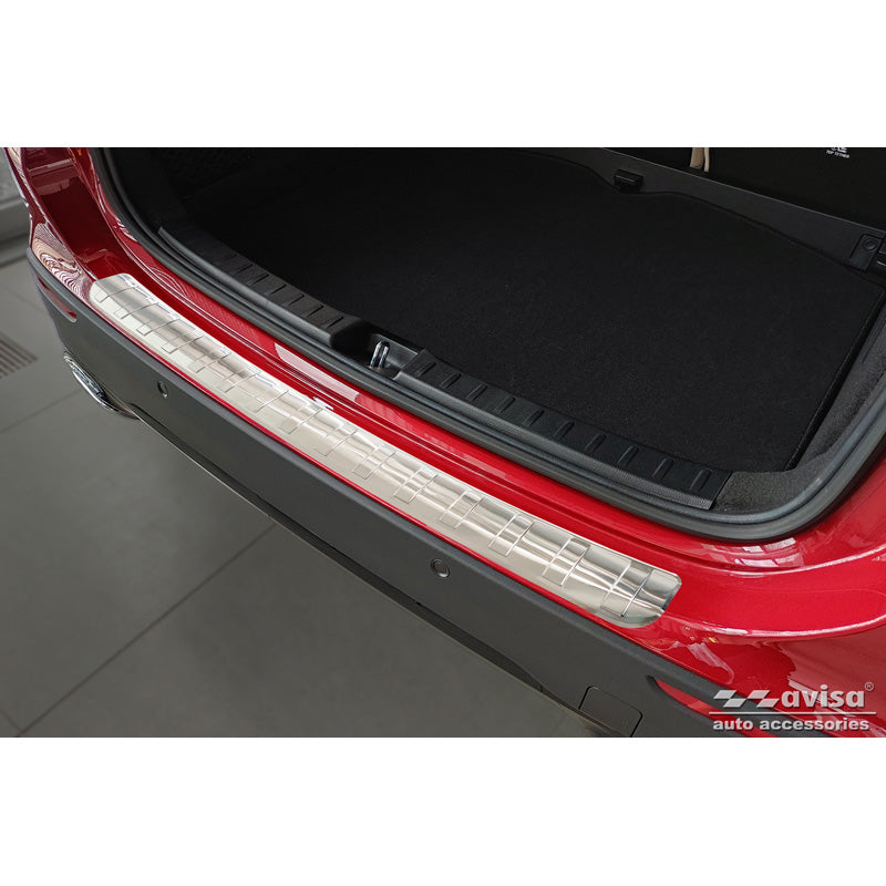 Avisa, Edelstahl Heckstoßstangenschutz passend für Mercedes GLA-Klasse II H247 2020- Ribs, Silber