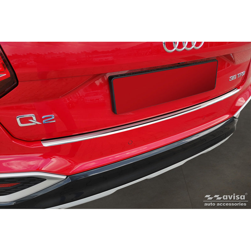 Avisa, Edelstahl Heckstoßstangenschutz passend für Audi Q2 Facelift 2020-, Silber