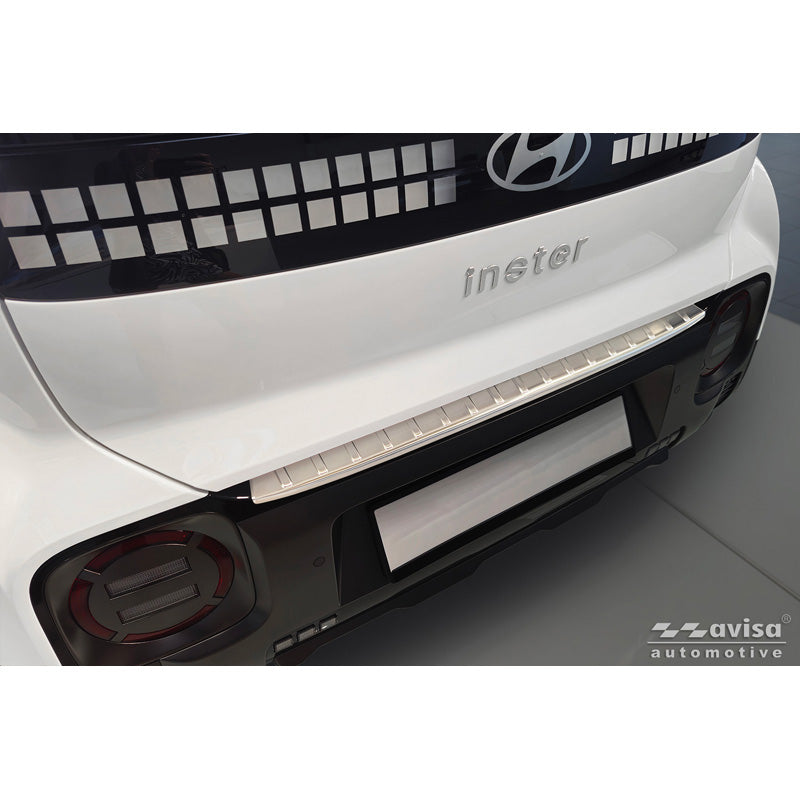 Avisa, Heckstoßstangenschutz, Edelstahl, passend für Hyundai Inster (2024-) - Silber