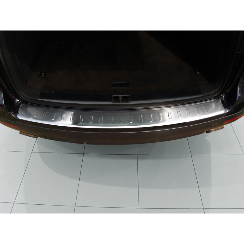 Avisa, Edelstahl Heckstoßstangenschutz passend für Volkswagen Touareg 2007-2010 Ribs, Silber