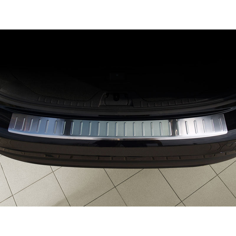 Avisa, Edelstahl Heckstoßstangenschutz passend für Volvo V60 2010-2018 Ribs, Silber