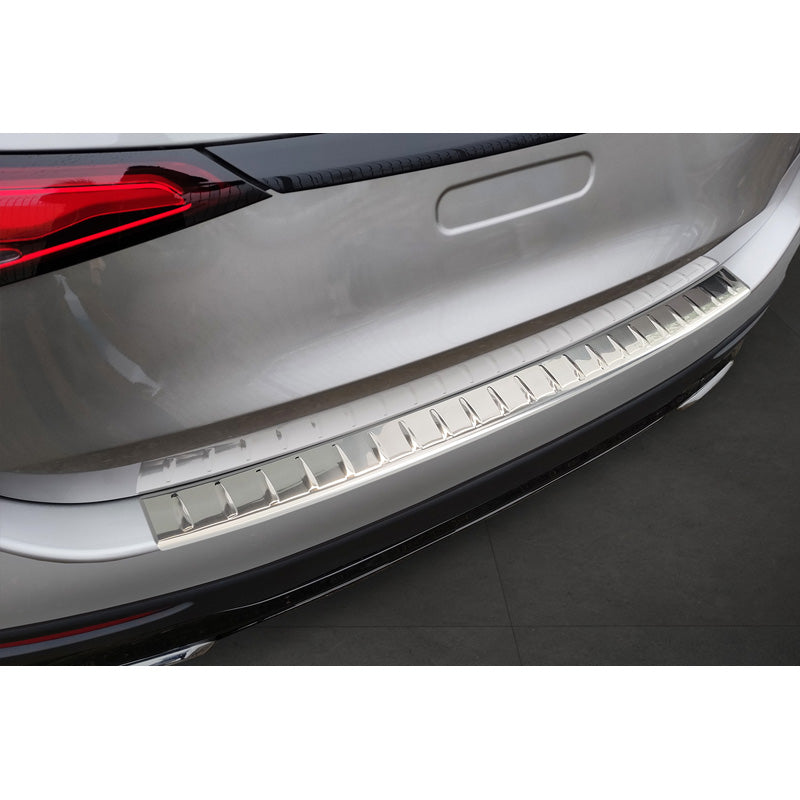 Avisa, Edelstahl Heckstoßstangenschutz passend für Mercedes GLC II (X254) 2022- Ribs, Silber