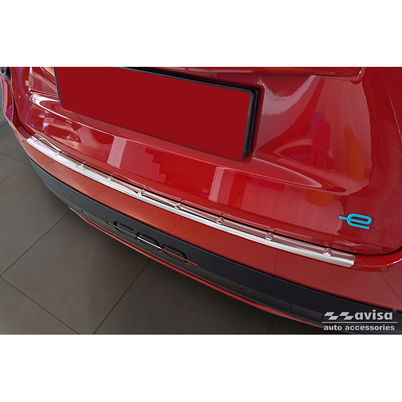 Avisa, Edelstahl Heckstoßstangenschutz passend für Fiat 600 Mild Hybrid / 600e 2023- Ribs, Silber