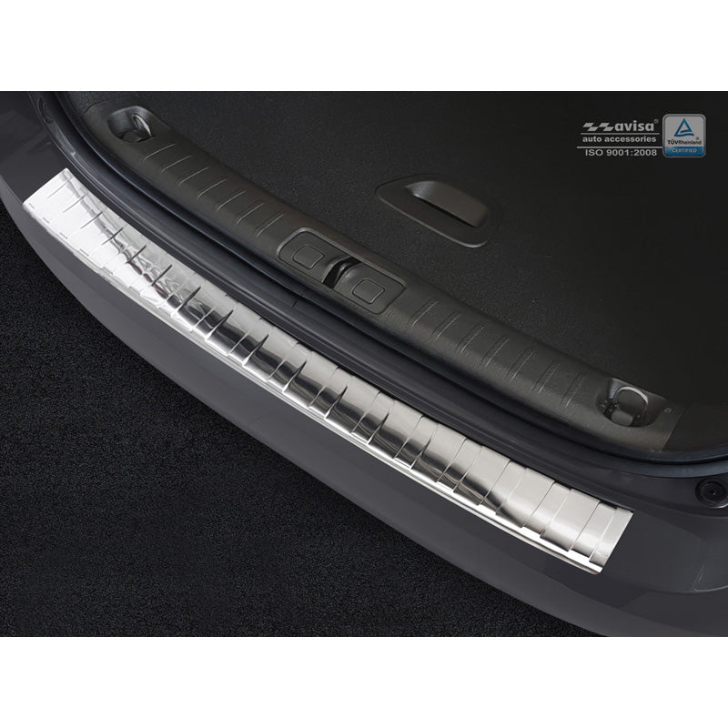 Avisa, Edelstahl Heckstoßstangenschutz passend für Fiat Tipo SW 2016-2020 & FL 2020- + Tipo SW Cross 2022- Ribs, Silber