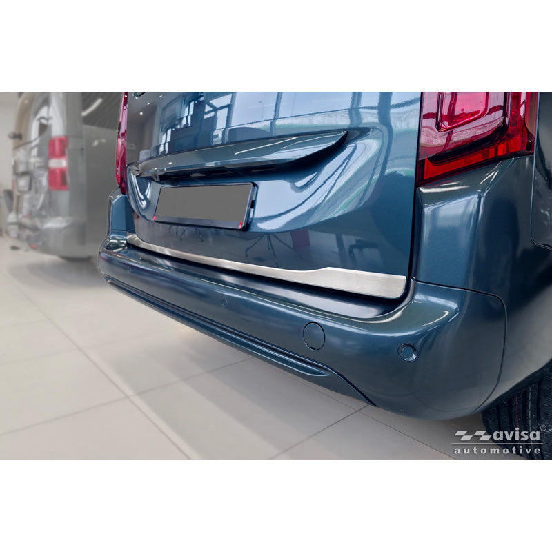 Avisa, Heckklappenschutz, gebürsteter Edelstahl, passt zu Toyota Proace City Verso (2019-2024) & Facelift (2024-)