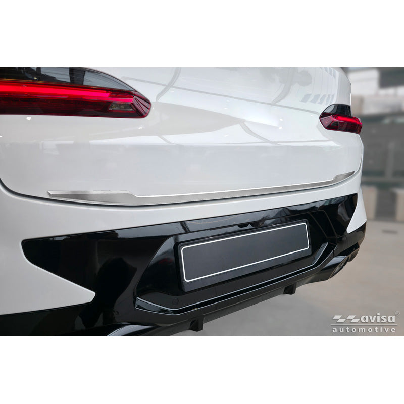 Avisa, Heckklappenschutz, gebürsteter Edelstahl, passt zu BMW X4 II (G02) M-Sport Facelift (2021-)