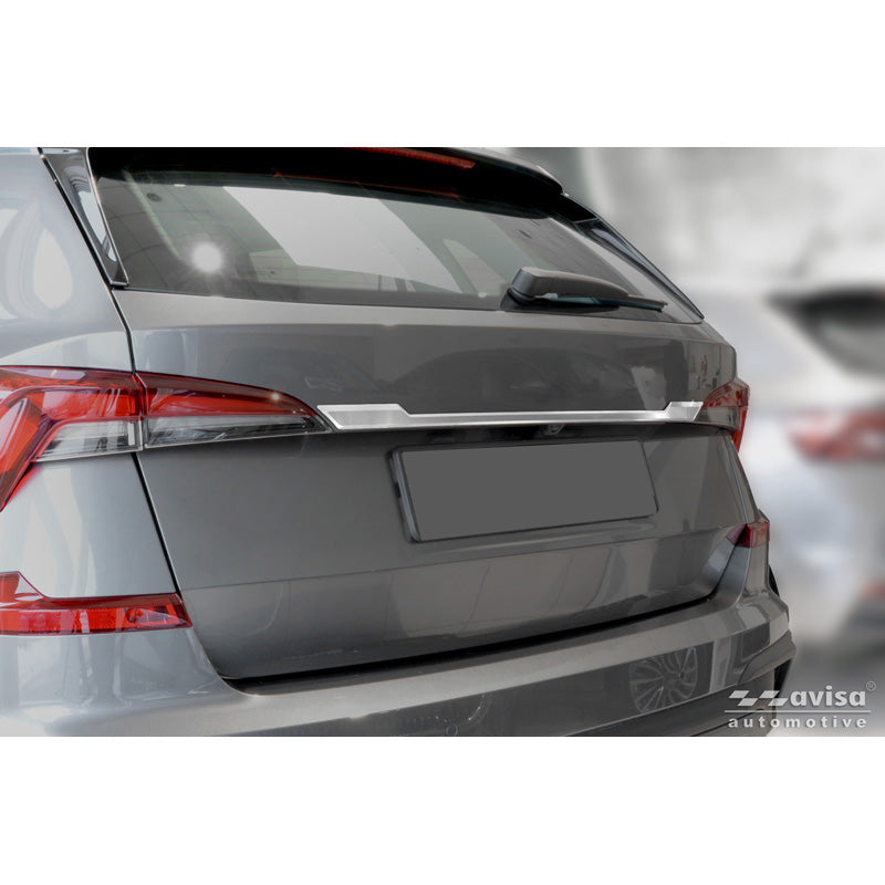 Avisa, Kofferraumklappenschutz, Edelstahl, passend für Skoda Kamiq (NW4) (2019-2024) & Facelift (2024-)