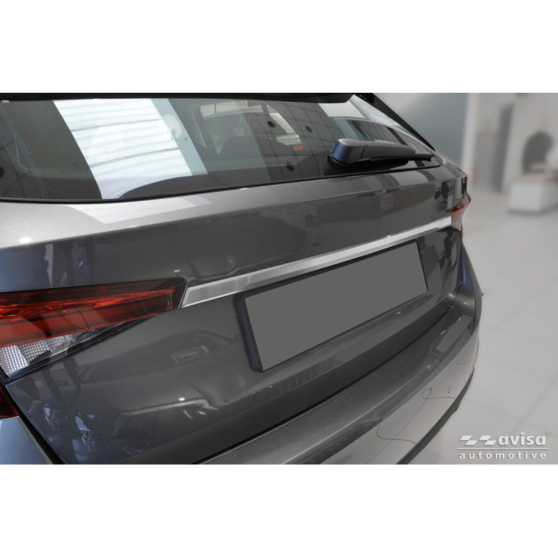 Avisa, Heckklappenverkleidung, Gebürsteter Edelstahl, passend für Skoda Fabia IV (PJ3) (2021-)