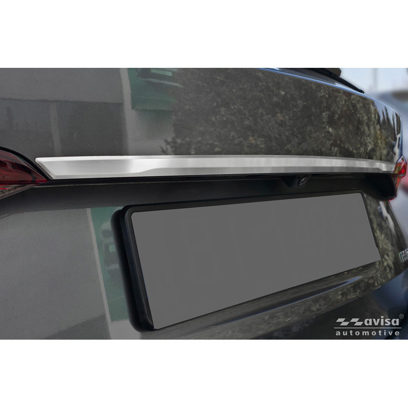 Avisa, Kofferraumklappentrims, Gebürsteter Edelstahl, passend für Skoda Octavia IV Combi (NX5) (2019-2024) & Facelift (2024-)