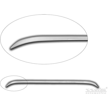 Avisa, Bagklapbeklædning, Børstet rustfrit stål, passer til Volkswagen ID.3 (2019-) & Facelift (2023-)