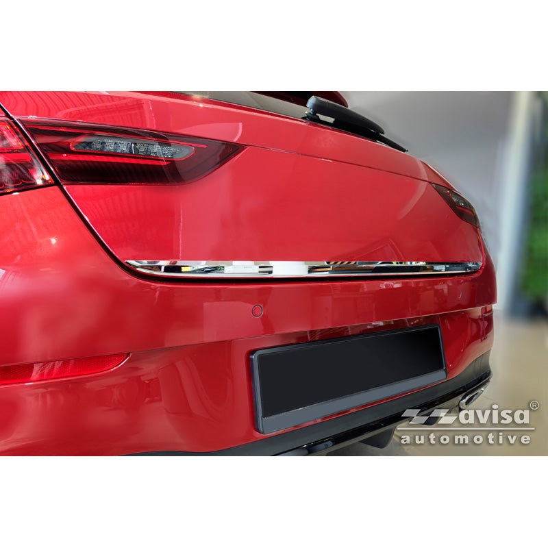 Avisa, Chrom-Edelstahl-Heckklappenverkleidung, passend für Mercedes CLA Shooting Brake (X118) (2019-)