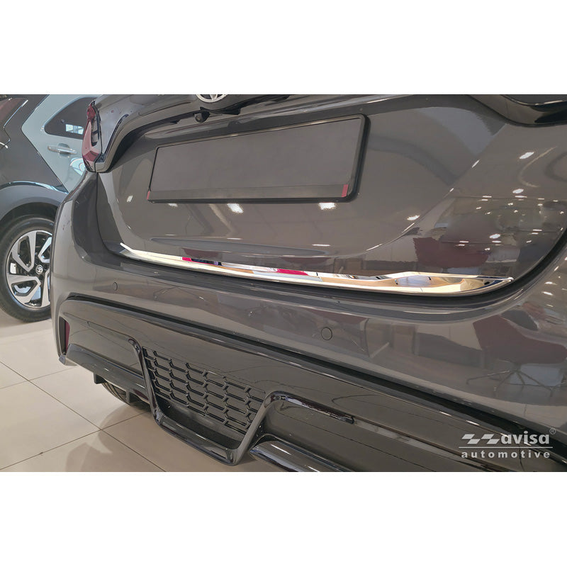 Avisa, Heckklappenverkleidung, Chrom Edelstahl, passend für Toyota Yaris (P21) (2020-2024) & Facelift (2024-)