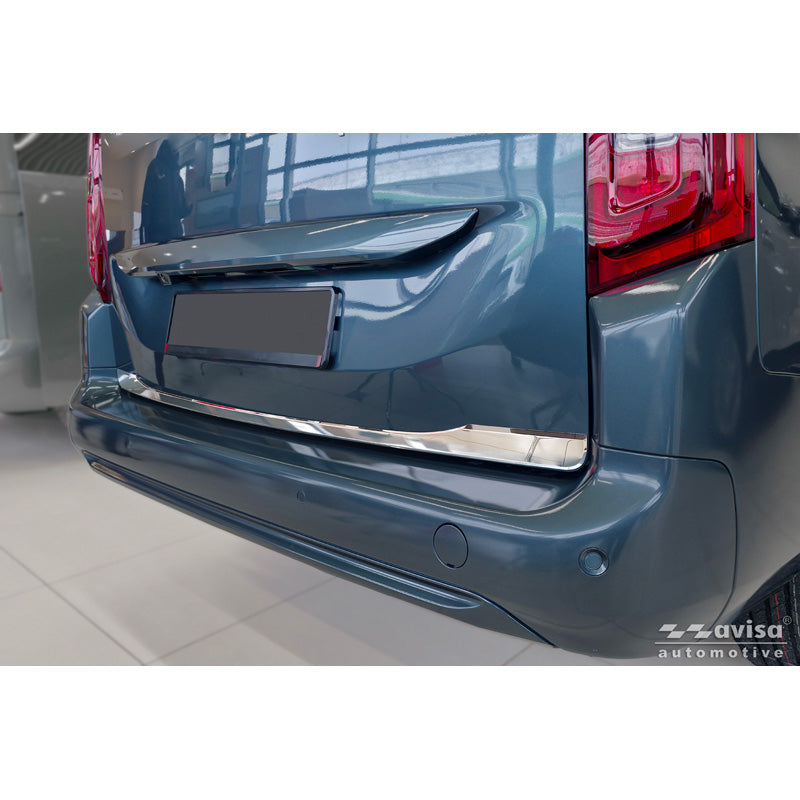 Avisa, Chrom-Heckklappenverkleidung, Edelstahl, passend für Toyota Proace City Verso (2019-2024) & Facelift (2024-)