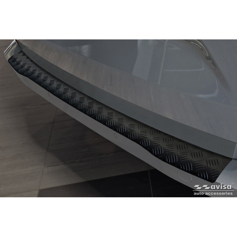 Avisa, Ladekantenschutz, Mattschwarzes Aluminium, Passend für Ford Tourneo Custom II (V710) 2023-, 'Riffelblech'