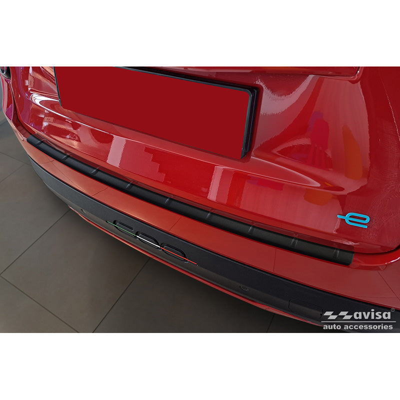 Avisa, Matt-Schwarz Edelstahl Heckstoßstangenschutz passend für Fiat 600 Mild Hybrid / 600e 2023- Ribs, Mattschwarz