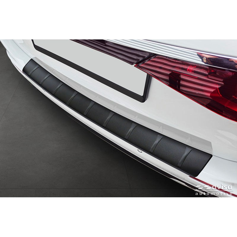 Avisa, Heckstoßstangenschutz, Mattschwarz Edelstahl, Passt für Mercedes E-Class (S214) Estate 2023-, 'Ribs'
