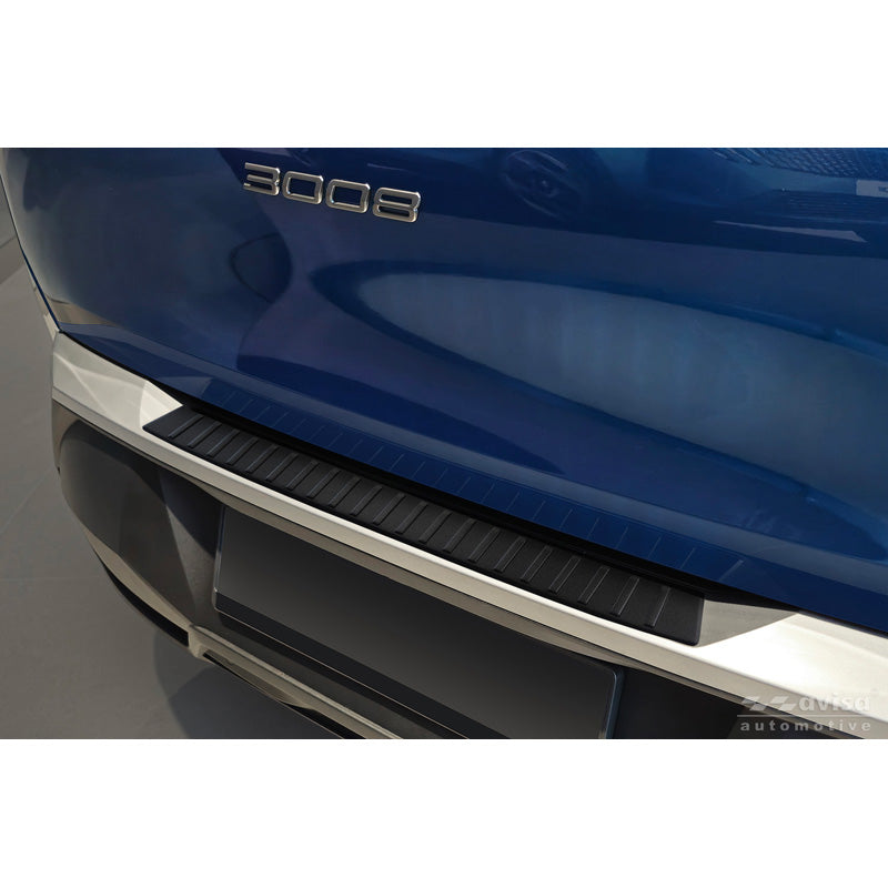 Avisa, Heckstoßstangenschutz, Matt Schwarz Edelstahl, Passend für Peugeot 3008 III (2024-), 'Rippen'