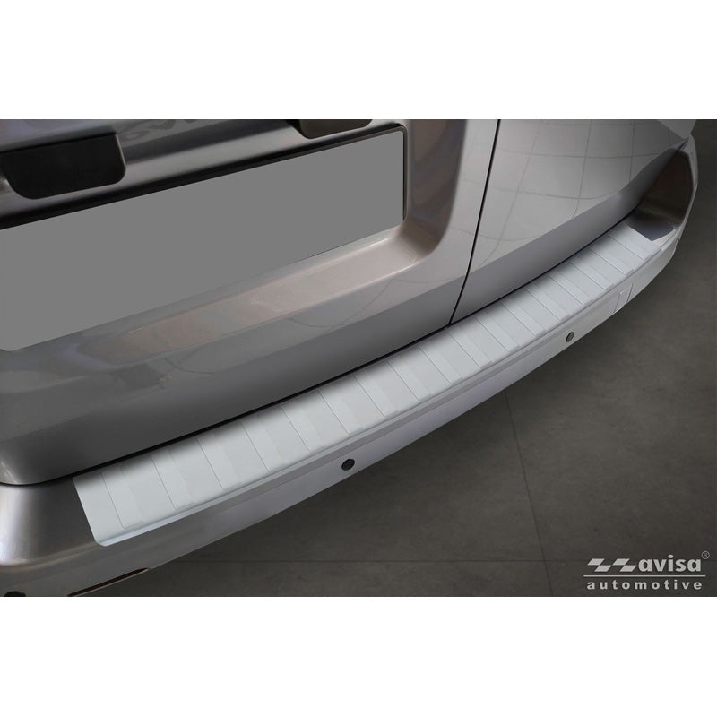 Avisa, Heckstoßstangenschutz, Edelstahl Soft Silver, passend für Citroën Jumpy & Spacetourer / Peugeot Expert & Traveller / Toyota Proace (2016-) / Opel Vivaro & Zafira Life (2019-) (L1)