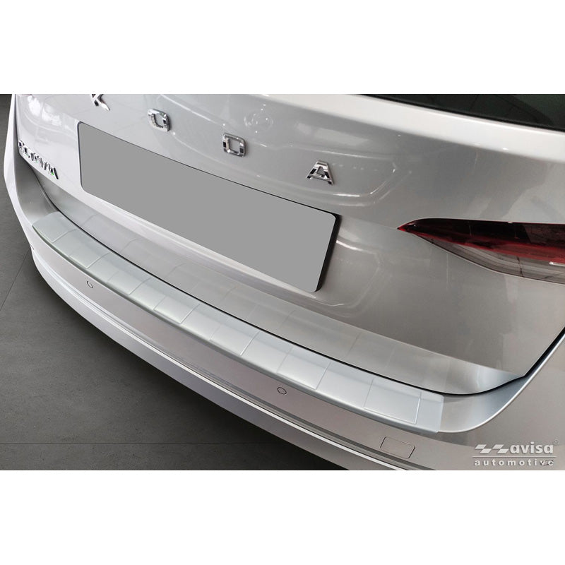 Avisa, Heckstoßstangenschutz, Edelstahl, Soft Silver, passend für Skoda Octavia IV (2019-2024) & FL (2024-)