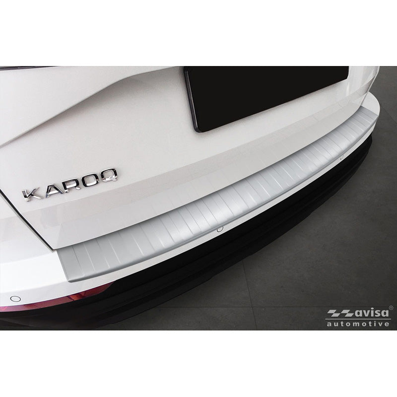 Avisa, Heckstoßstangenschutz, Edelstahl, Soft Silver, passend für Skoda Karoq Facelift (2022-) inkl. Sportline