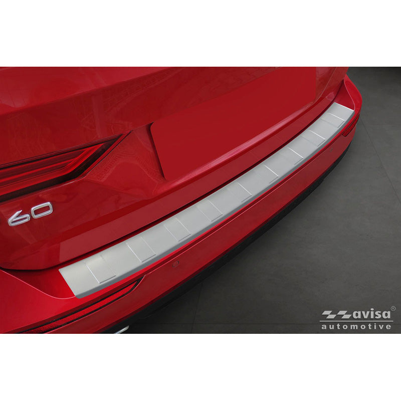 Avisa, Heckstoßstangenschutz, Edelstahl, Soft Silver, passend für Volvo V60 II (2018-) inkl. Cross Country & R-Design