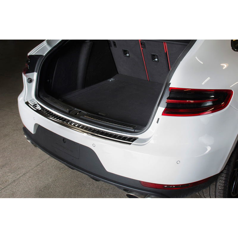 Avisa, Schwarz Edelstahl Heckstoßstangenschutz passend für Porsche Macan 2013- Ribs