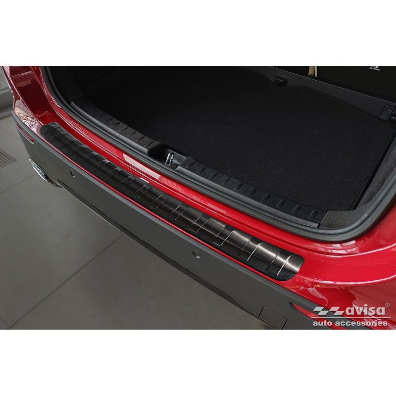 Avisa, Schwarz Edelstahl Heckstoßstangenschutz passend für Mercedes GLA-Klasse II H247 2020- Ribs