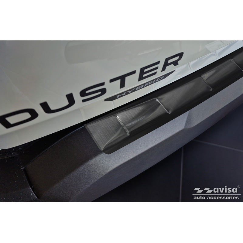 Avisa, Ladekantenschutz, Edelstahl, Schwarz, Passend für Dacia Duster III (2024-), 'Ribs'