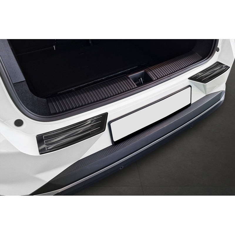 Avisa, Heckstoßstangenschutz, Edelstahl, Schwarz, Passt für Renault Scenic E-Tech 2024, 'Ribs'